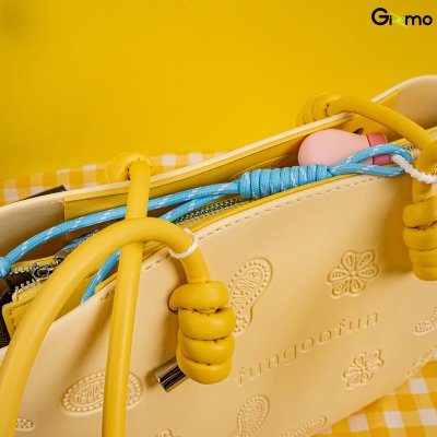 Fungoofun Cashew Nut Tote Bag กระเป๋าสะพายไหล่ พร้อมกระเป๋าด้านในแบบถอดได้ รุ่น F544