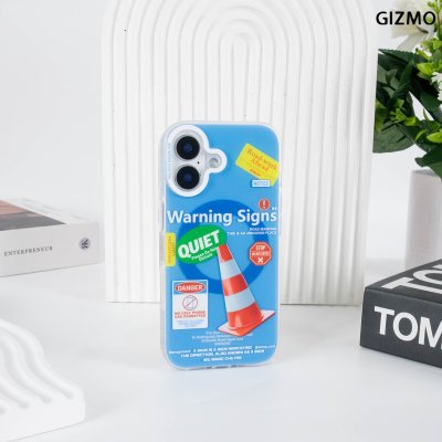 GIZMO WWPC Crystal Clear Case With magsafe เคสใสกันกระแทก ลาย Warning Signs & Disc iPhone 17