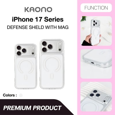 KAONO Defense Shield MagSafe เคสใสกันกระแทกกันเลนส์ สำหรับ iPhone 17 Pro/17 Pro Max