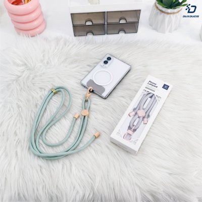 Dux Ducis GAREN Series Cross-body Phone Lanyard with Begonia Pattern สายสะพายคล้องคอมือถือ