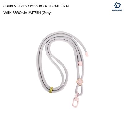 Dux Ducis GAREN Series Cross-body Phone Lanyard with Begonia Pattern สายสะพายคล้องคอมือถือ