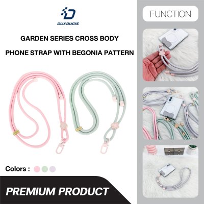 Dux Ducis GAREN Series Cross-body Phone Lanyard with Begonia Pattern สายสะพายคล้องคอมือถือ