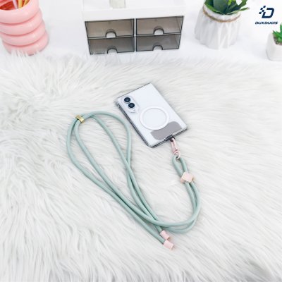 Dux Ducis GAREN Series Cross-body Phone Lanyard with Begonia Pattern สายสะพายคล้องคอมือถือ