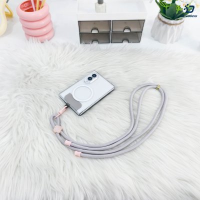 Dux Ducis GAREN Series Cross-body Phone Lanyard with Begonia Pattern สายสะพายคล้องคอมือถือ