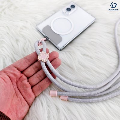 Dux Ducis GAREN Series Cross-body Phone Lanyard with Begonia Pattern สายสะพายคล้องคอมือถือ