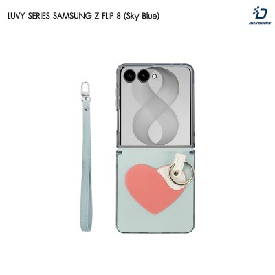 Dux Ducis Luvy Series Case เคสลายปักพรีเมียมพร้อมสายคล้องมือ for Samsung Galaxy Z Flip 8