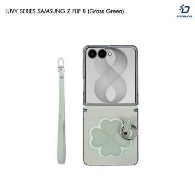 Dux Ducis Luvy Series Case เคสลายปักพรีเมียมพร้อมสายคล้องมือ for Samsung Galaxy Z Flip 8