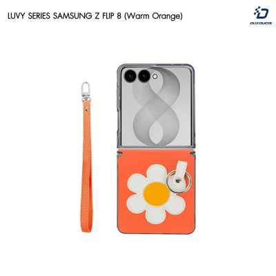 Dux Ducis Luvy Series Case เคสลายปักพรีเมียมพร้อมสายคล้องมือ for Samsung Galaxy Z Flip 8
