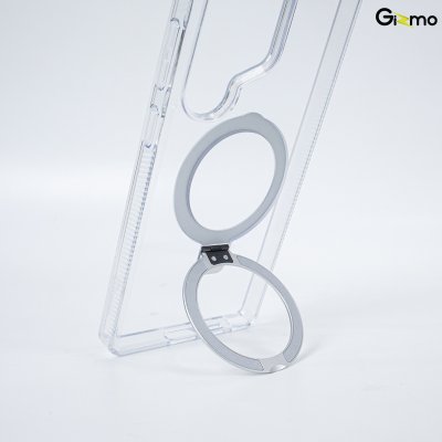 Gizmo เคส Defense Crystal Magsafe Stand Samsung Galaxy s25 Ultra series เคสใส กันกระแทก มีขาตั้ง เคสชาร์จได้