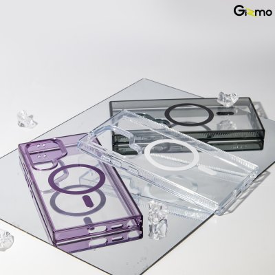 Gizmo เคส รุ่น Defense Crystal magsafe case เคสสำหรับชาร์จ เคสใส TPU-GEL Samsung s24 ultra