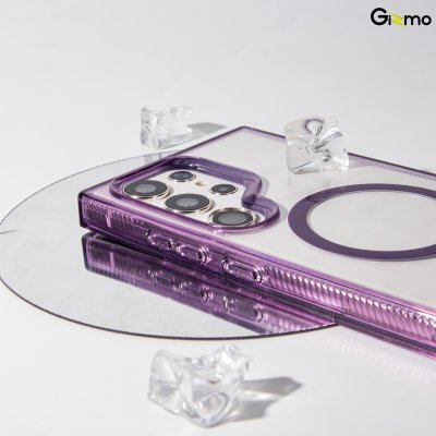 Gizmo เคส รุ่น Defense Crystal magsafe case เคสสำหรับชาร์จ เคสใส TPU-GEL Samsung s24 ultra