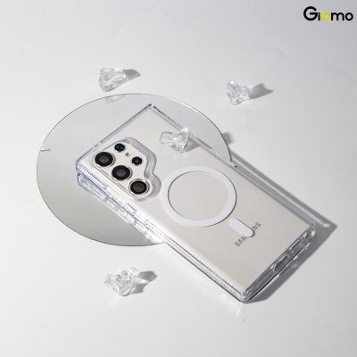 Gizmo เคส รุ่น Defense Crystal magsafe case เคสสำหรับชาร์จ เคสใส TPU-GEL Samsung s24 ultra