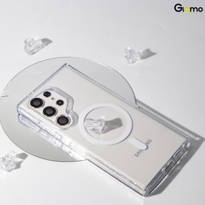 Gizmo เคส รุ่น Defense Crystal magsafe case เคสสำหรับชาร์จ เคสใส TPU-GEL Samsung s24 ultra