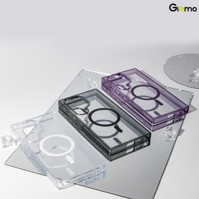 Gizmo เคส รุ่น Defense Crystal magsafe case เคสสำหรับชาร์จ เคสใส TPU-GEL Samsung s24 ultra