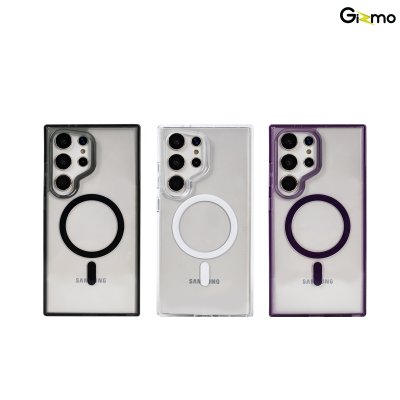 Gizmo เคส รุ่น Defense Crystal magsafe case เคสสำหรับชาร์จ เคสใส TPU-GEL Samsung s24 ultra