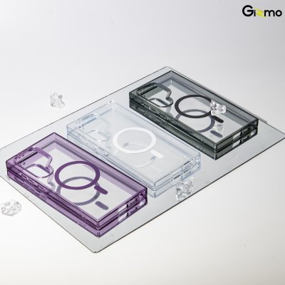 Gizmo เคส รุ่น Defense Crystal magsafe case เคสสำหรับชาร์จ เคสใส TPU-GEL Samsung s24 ultra