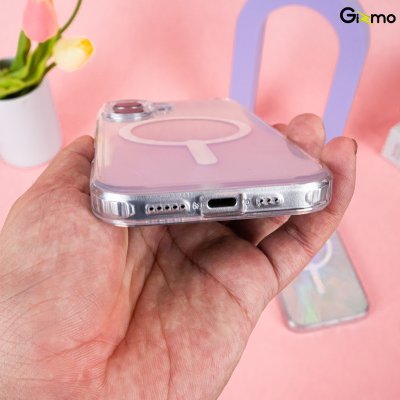 Kaono Defense hologram with magsafe เคสโฮโลแกรม ใสวิ้งค์ กันกระแทก iPhone 16/16+/16Pro/16Pro max