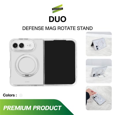 Gizmo Rotate Stand Clear/Silver Magsafe เคสใสพร้อมขาตั้งหมุน 360° รองรับ MagSafe