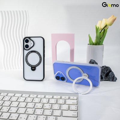 Gizmo Defense Magsafe Rotate Stand iPhone 16/16Pro/16+/16promax มีขาตั้ง เนื้อสัมผัสแมท เคสชาร์จได้ กันกระแทก