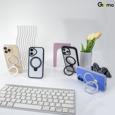 Gizmo Defense Magsafe Rotate Stand iPhone 16/16Pro/16+/16promax มีขาตั้ง เนื้อสัมผัสแมท เคสชาร์จได้ กันกระแทก