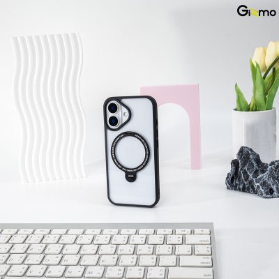 Gizmo Defense Magsafe Rotate Stand iPhone 16/16Pro/16+/16promax มีขาตั้ง เนื้อสัมผัสแมท เคสชาร์จได้ กันกระแทก