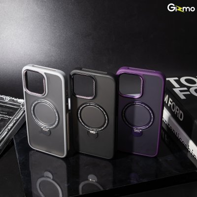 Gizmo เคสรุ่น Defense Rotate Stand MagSafe iPhone 15/15+/15 Promax มีขาตั้ง เนื้อสัมผัสแมท เคสชาร์จได้ กันกระแทก