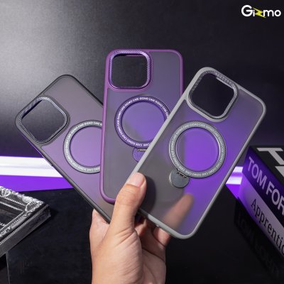 Gizmo เคสรุ่น Defense Rotate Stand MagSafe iPhone 15/15+/15 Promax มีขาตั้ง เนื้อสัมผัสแมท เคสชาร์จได้ กันกระแทก