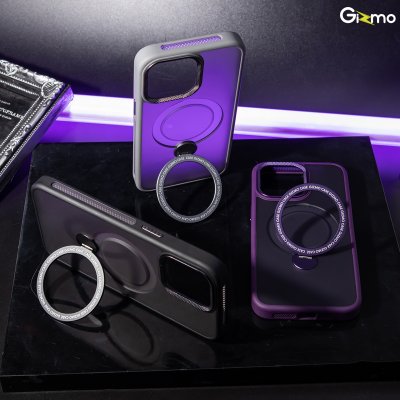 Gizmo เคสรุ่น Defense Rotate Stand MagSafe iPhone 15/15+/15 Promax มีขาตั้ง เนื้อสัมผัสแมท เคสชาร์จได้ กันกระแทก