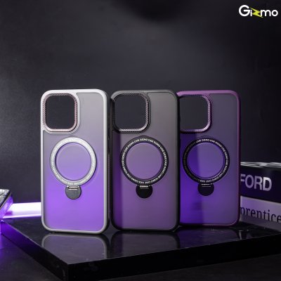 Gizmo เคสรุ่น Defense Rotate Stand MagSafe iPhone 15/15+/15 Promax มีขาตั้ง เนื้อสัมผัสแมท เคสชาร์จได้ กันกระแทก