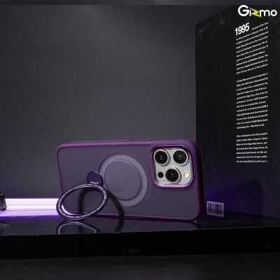Gizmo เคสรุ่น Defense Rotate Stand MagSafe iPhone 15/15+/15 Promax มีขาตั้ง เนื้อสัมผัสแมท เคสชาร์จได้ กันกระแทก