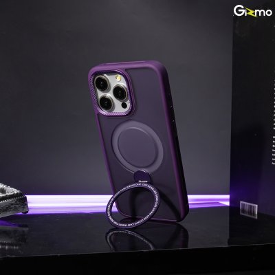 Gizmo เคสรุ่น Defense Rotate Stand MagSafe iPhone 15/15+/15 Promax มีขาตั้ง เนื้อสัมผัสแมท เคสชาร์จได้ กันกระแทก