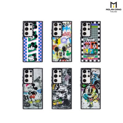 MOLAN CANO รุ่น S24 Ultra Case printing เคสลาย Mickey Mouse สำหรับซัมซุง เคส กันกระแทก-ขอบดำ