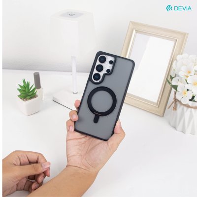 DEVIA Eleguard Series Magnetic 360 Rotating Stand เคสกันกระแทกเนื้อ Matte มีขาตั้งหมุนได้ สำหรับ Samsung Galaxy S26 Ultra
