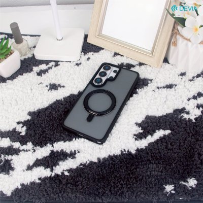DEVIA Eleguard Series Magnetic 360 Rotating Stand เคสกันกระแทกเนื้อ Matte มีขาตั้งหมุนได้ สำหรับ Samsung Galaxy S26 Ultra