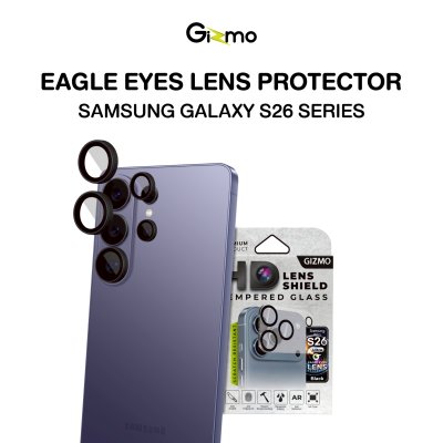 Gizmo 3D Eagle Eyes Lens Protector กระจกกันรอยเลนส์กล้อง Samsung S26 Series ดีไซน์ 3D อลูมิเนียม