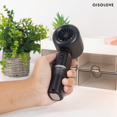 Aisolove Mini Fan พัดลมพกพาจอระบุดิจิทัล แบตเตอรี่ 4000mAh รุ่น F15