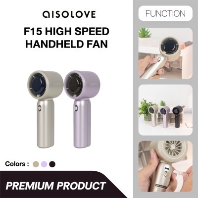 Aisolove Mini Fan พัดลมพกพาจอระบุดิจิทัล แบตเตอรี่ 4000mAh รุ่น F15
