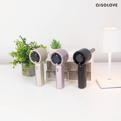 Aisolove Mini Fan พัดลมพกพาจอระบุดิจิทัล แบตเตอรี่ 4000mAh รุ่น F15