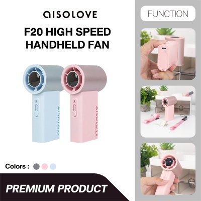 Aisolove High Speed Handheld Fan พัดลมพกพาความเร็วสูง 6000mAh รุ่น F20