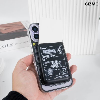 GIZMO WWPC Faux Leather Magnetic Card Holder กระเป๋าใส่บัตรแม่เหล็กหนังเทียม