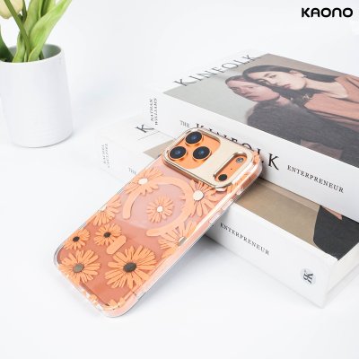 KAONO เคสใสลายดอกไม้ Magnetic Flower Series A Daisy iPhone 17