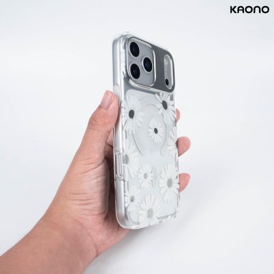 KAONO เคสใสลายดอกไม้ Magnetic Flower Series A Daisy iPhone 17