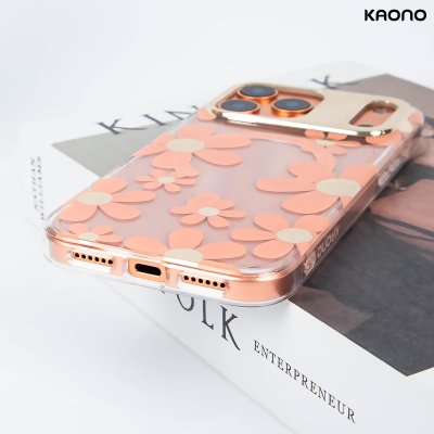 KAONO เคสใสลายดอกไม้ Magnetic Flower Series B Big Flower iPhone 17