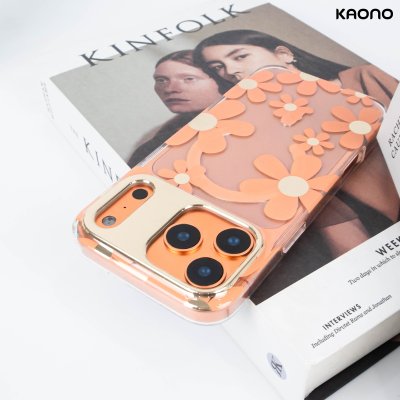 KAONO เคสใสลายดอกไม้ Magnetic Flower Series B Big Flower iPhone 17