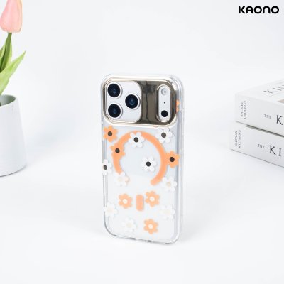 KAONO เคสใสลายดอกไม้ Magnetic Flower Series C Small Flower iPhone 17