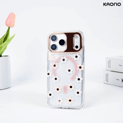 KAONO เคสใสลายดอกไม้ Magnetic Flower Series C Small Flower iPhone 17
