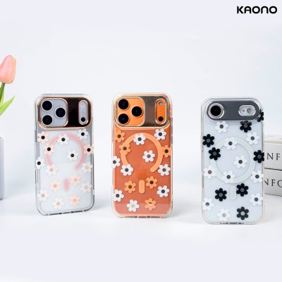 KAONO เคสใสลายดอกไม้ Magnetic Flower Series C Small Flower iPhone 17