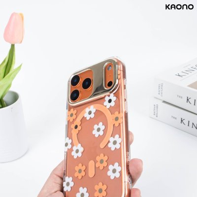 KAONO เคสใสลายดอกไม้ Magnetic Flower Series C Small Flower iPhone 17