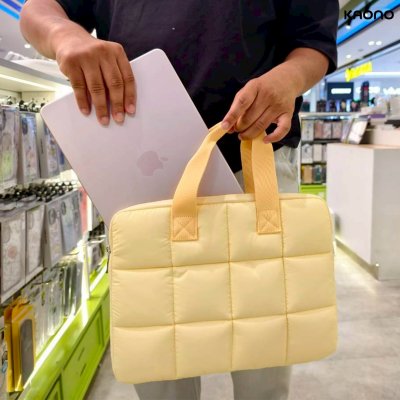 Fluffy Bag 14 นิ้ว กระเป๋าโน๊ตบุ๊ค/ไอแพด ดีไซน์นุ่มฟู สไตล์เกาหลี กันกระแทกพรีเมียม