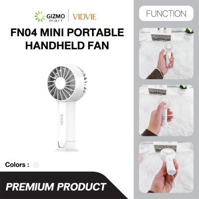 VIDVIE Mini Portable Handheld Fan พัดลมพกพามินิพร้อมฐาน รุ่น FN04